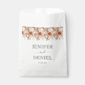 Fall Autumn Leaves Rustic Country Boho Wedding Bedankzakje (Voorkant)