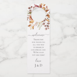Fall Autumn Leaves Rustic Country Boho Wedding Flessenhanger