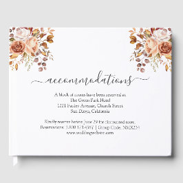 Fall Autumn Leaves Rustic Country Boho Wedding Gastenboek