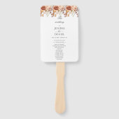 Fall Autumn Leaves Rustic Country Boho Wedding Handwaaier (Voorkant)