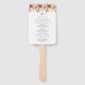 Fall Autumn Leaves Rustic Country Boho Wedding Handwaaier (Achterkant)