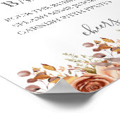 Fall Autumn Leaves Rustic Country Boho Wedding Poster (Hoek)