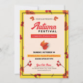 Fall / Autumn Party Flyer Kaart (Voorkant)