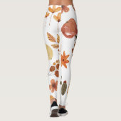 Fall Autumn Pattern Women's Fashion Leggings (Dos)