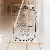 Fall Autumn Wildflower Crest Wedding Welcome