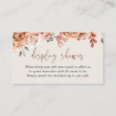 Fall Baby Shower Display Shower Enclosure Card Informatiekaartje (Voorkant)