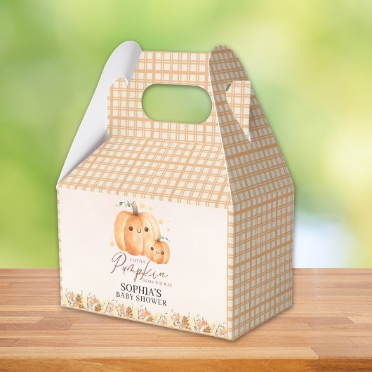 Fall Baby Shower Favor - "A Little Pumpkin  Bedankdoosjes