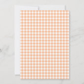Fall Baby Shower Invitation Little Pumpkin Gingham (Dos)