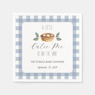 Fall Baby Shower Napkins, Little Cutie Pie Napkins Servet