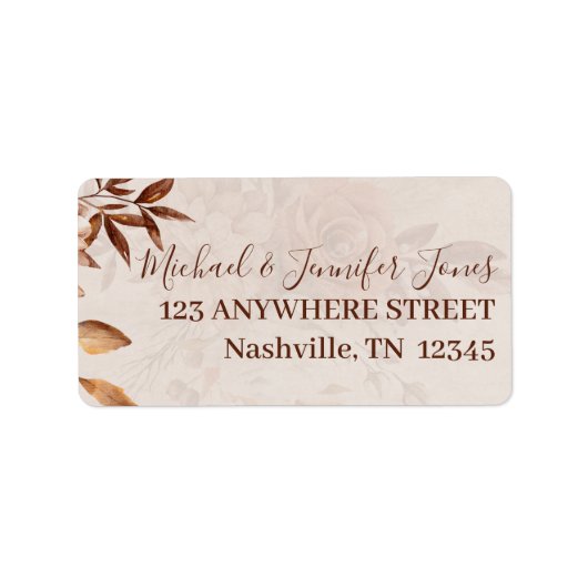 Fall Beauty Return Address Label (Voorkant)
