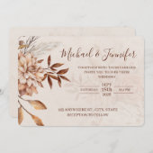 Fall Beauty Wedding Invitations  (Devant / Derrière)