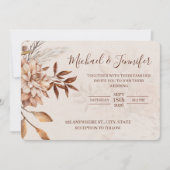 Fall Beauty Wedding Invitations  (Devant)