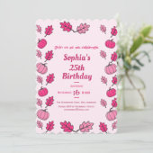 Fall Birthday Party Invitation (Debout devant)