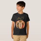 Fall Book Pumpkin Fall Librarians Bookworm Teacher T-shirt (Voorkant volledig)