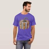 Fall Book Pumpkin Fall Librarians Bookwormeachers T-shirt (Voorkant volledig)