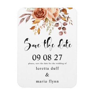 Fall Bouquet Save the date Magneet