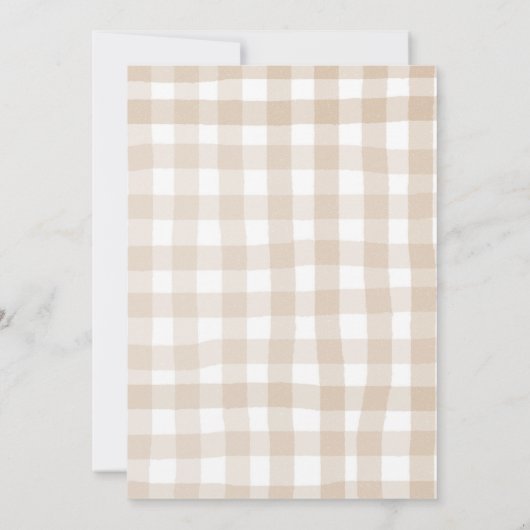 Fall Bow Coquette s'more bridal shower invitation (Dos)