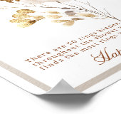 Fall Bridal Shower Ring Hunt Game Sign Poster (Hoek)