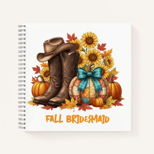 Fall Bridesmaid Journal Gift Notitieboek (Voorkant)