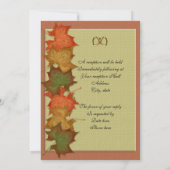 Fall bruiloft Uitnodiging of feest (Achterkant)