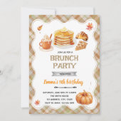 Fall brunch party invitation kaart (Voorkant)