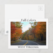 Fall Colors in West Virginia Briefkaart (Voorkant / Achterkant)