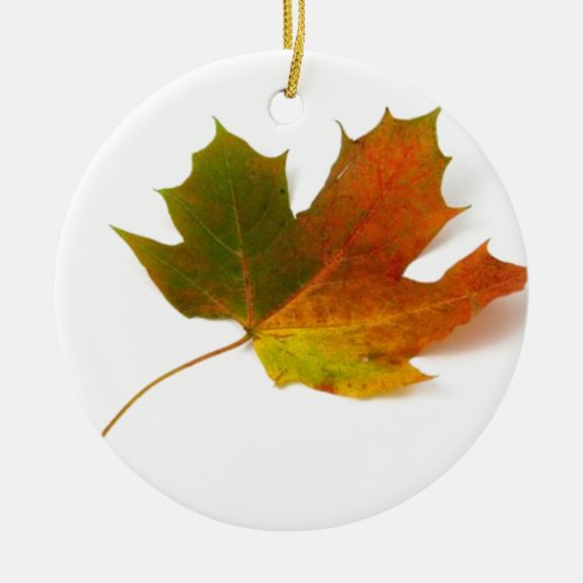 Fall Colors Maple Leaf Keramisch Ornament (Voorkant)
