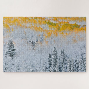Fall Colors of Aspens   Rocky Mountains, Colorado Legpuzzel
