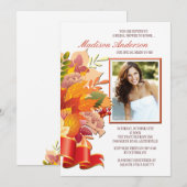 Fall Colors Photo Invitation Kaart (Voorkant / Achterkant)