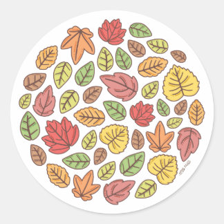 Fall Colors Ronde Sticker