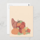 Fall Cornucopia Briefkaart (Voorkant / Achterkant)