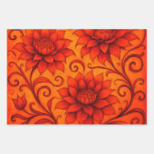 Fall Dahlia Sunrise & Sunset Wrapping Paper (Voorkant 2)
