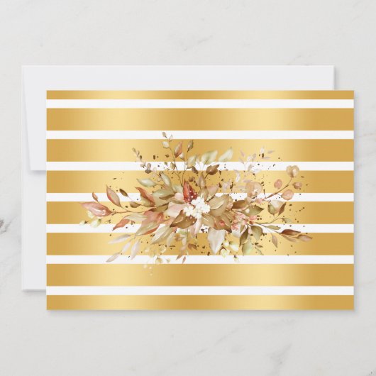 Fall Eucalyptus Bubbles & Brews Rehearsal Dinner Kaart (Achterkant)