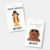 Fall Falldom Staff ID Badge  (Recto et verso)