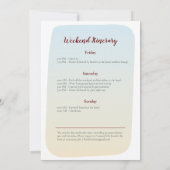 Fall favorites Rustic Bachelorette Weekend  Kaart (Achterkant)