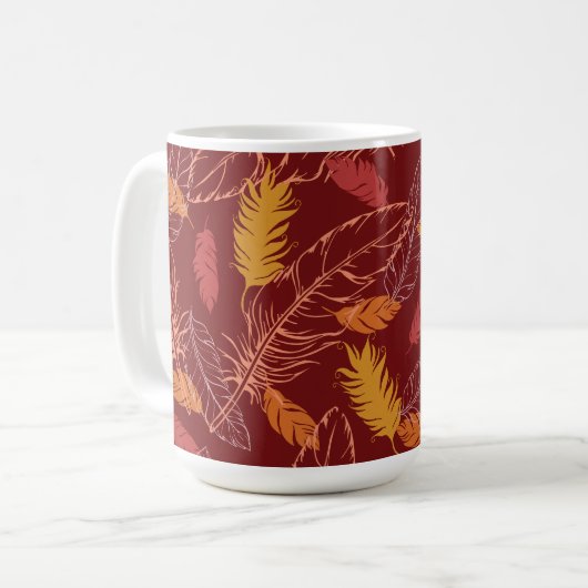 Fall Feathers Coffee Mug (Devant gauche)
