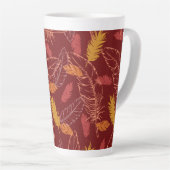 Fall Feathers Latte Mug (Angle droit)