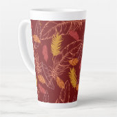Fall Feathers Latte Mug (Angle gauche)