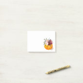 fall, floral, pumpkin post-it notes (Op bureau)