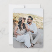 Fall Florals Save the Date Photo Kaart (Achterkant)