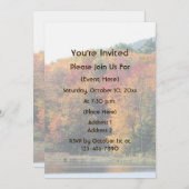 Fall Foliage Pond Nature Kaart (Voorkant / Achterkant)