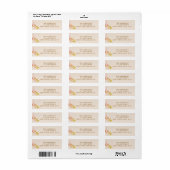 Fall Foliage Return Address  Etiket (Full Sheet)