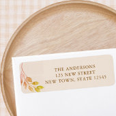 Fall Foliage Return Address  Etiket