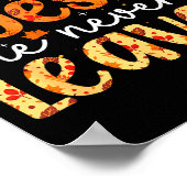 Fall For Jesus He Never Leaves Retro Autumn Thanks Poster (Hoek)