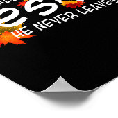 Fall For Jesus He Never Leaves Shirt Christian Hal Poster (Hoek)