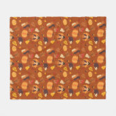 Fall Friends Fleece Deken (Voorkant (Horizontaal))