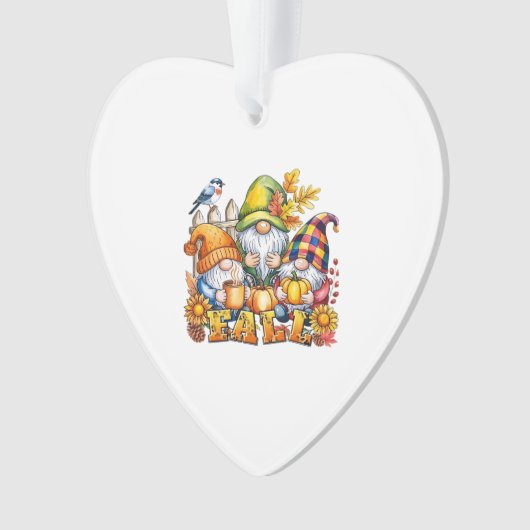 Fall Gnomes Sublimation Autumn Love Classic T-Shir (devant)