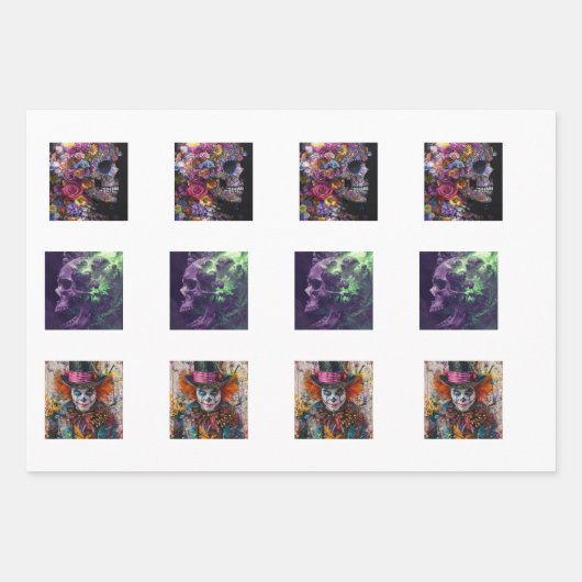 Fall Halloween Coasters Home Decor  Inpakpapier Vel (Voorkant 2)