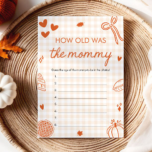 Fall Hand Getekende Hoe Oud Was De Mamma Spel Kaart