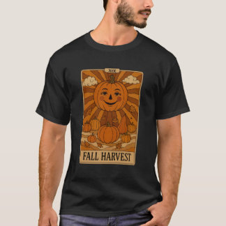 Fall Harvest Pumpkin Tarot Card T-shirt